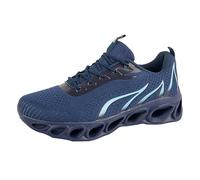 Scarpe sportive da uomo e donna, leggere, scarpe da ginnastica - comode, traspiranti, da jogging, per il tempo libero, alla moda, casual, per la corsa, per il fitness, per coppia, Blu scuro, 48 EU
