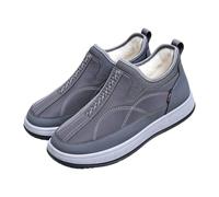 Scarpe sportive invernali da uomo, con calda imbottitura, slip on | Scarpe da ginnastica da uomo, leggere, invernali, senza lacci, scarpe basse, per il tempo libero, per lo sport