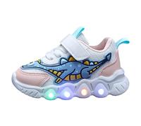 Scarpe Sportive Leggere per Ragazze con Design di Dinosauri e Personaggi Animati Traspiranti e Comode (RD2, 22.5 Infant)