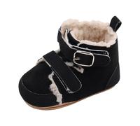 Scarpe Sportive Neonato Versatili in Tessuto Morbido con Suola Flessibile per Bambini e Bambine Ideali per Il Giuoco Quotidiano e Le attività All'aperto (Black, 6-9 Months)