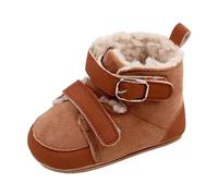 Scarpe Sportive Neonato Versatili in Tessuto Morbido con Suola Flessibile per Bambini e Bambine Ideali per Il Giuoco Quotidiano e Le attività All'aperto (Brown, 9-12 Months)
