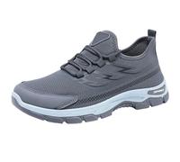 Scarpe sportive ortopediche da uomo, elevate, da uomo, invisibili, in rete, traspiranti, unisex, regolabili in altezza, leggere, per palestra e tutti i giorni, Z02 grigio, 42 EU