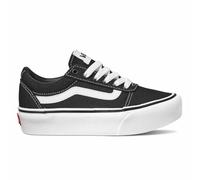 Vans Ward Platform, Scarpe da ginnastica, Bambine e ragazze, (Canvas) Black/White, 34.5 EU
