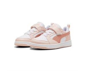 Scarpe sportive ragazzo Puma Rebound low 397419-17 Bianco-Rosa Pelle