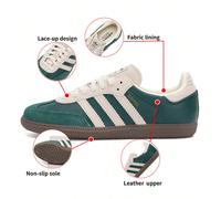 Scarpe sportive Samba OG da donna - Confortevoli, leggere, basse, scarpe casual durevoli Le adidas Samba hanno lasciato il segno sui campi da calcio indoor ben prima di approdare sulle strade. Questa