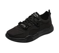 Scarpe Sportive Scarpe Casual da Uomo Basse Traspiranti in di Ghiaccio (Black, 40)