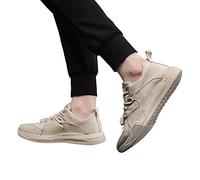 Scarpe Sportive Scarpe Casual da Uomo Basse Traspiranti in di Ghiaccio (Khaki, 40)