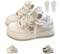 Scarpe Stella Scarpe da Ginnastica Femminile a Piedi,Belle Confortevoli Scarpe con Spessa,Scarpe Sportive con Spessa