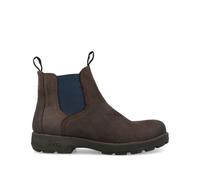 SCARPE STIVALETTI CHELSEA BEATLES UOMO JEEP JM42010A 438 QUAD PELLE MARRONE BLU