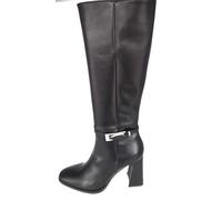 Scarpe stivali donna Francesco Milano stivale nero in vera pelle modello H23-02A