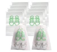 Scarpe Storage Organizer Borse Non Tessuto Scarpe Polvere Borse Portatile Scarpe Da Viaggio Borsa Scarpe di Stoccaggio Sacchetto di Imballaggio Organizzatori, bianco, M-10PCS