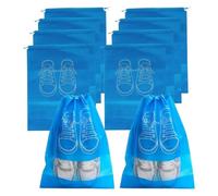 Scarpe Storage Organizer Borse Non Tessuto Scarpe Polvere Borse Portatile Scarpe Da Viaggio Borsa Scarpe di Stoccaggio Sacchetto di Imballaggio Organizzatori, Blu, L-10PCS