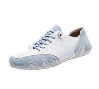 Scarpe stringate da uomo, extra large, a contrasto, comode, per il tempo libero, leggere, antiscivolo, casual, con lacci, traspiranti, Azzurro, 44 EU