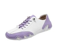 Scarpe stringate da uomo, extra large, a contrasto, comode, per il tempo libero, leggere, antiscivolo, casual, con lacci, traspiranti, Lilla, 35 EU