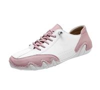 Scarpe stringate da uomo, extra large, a contrasto, comode, per il tempo libero, leggere, antiscivolo, casual, con lacci, traspiranti, Colore: rosa., 44 EU