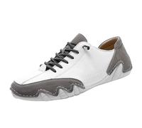 Scarpe stringate da uomo, extra large, a contrasto, comode, per il tempo libero, leggere, antiscivolo, casual, con lacci, traspiranti, grigio., 48 EU