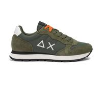Scarpe Sun68 Tom Solid Sneakers Uomo Misto Pelle Verde Militare