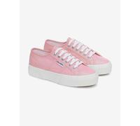 Scarpe Superga Platform Lame rosa bianco donna - 38