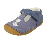 Scarpe T Bar In Pelle/Nubuck Con Cinghia Regolabile Per Bambine - Squish