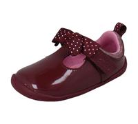 Scarpe T-Bar Pre Walking In Pelle Morbida Con Dettagli A Pois Clarks Per Ragazze