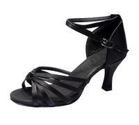 Scarpe Tacchi Stiletto Blocco Pumps Donna Punta Quadrata Piattaforma Comfort Chic chiuso da sera per Matrimoni e Feste, Nero , 41 EU