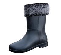 Scarpe tacco 5 cm donna primavera estate autunno e inverno metà tubo più velluto cotone rimovibile e Washable Outdoor Fashion Work Fishing Car Wash Kitchen non slip caldo calzini bassi fantasia, Le