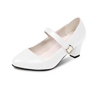 Scarpe tacco piccolo donna estate sandali e punta aperta Stiletto tinta unita spessa club sexy sera high heels elegante pesce bocca sandali scarpa donna tacco, bianco, 36 EU