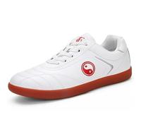 Scarpe Tai Chi Cammino Leggere Traspiranti Comode Allenatori Allacciatura Suola Antiscivolo Supporto per Esercizio Quotidiano E Uso Prolungato,Rosso,37 EU