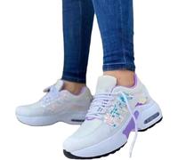 Scarpe Terapeutiche per Diabetici da Donna Scarpe da Corsa Scarpe Alluce Valgo Piedi Gonfi, Scarpe da Ginnastica Leggere E Traspiranti Antiscivolo Scarpe Ortopediche per Artrite Edema,Purple-40 EU