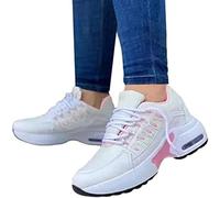 Scarpe Terapeutiche per Diabetici da Donna, Corsa, Alluce Valgo, Piedi Gonfi - Ginnastica Leggere E Traspiranti Antiscivolo, Ortopediche per Artrite Edema - Bianco, 39 EU