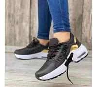 Scarpe Terapeutiche per Diabetici da Donna Scarpe da Corsa Scarpe Alluce Valgo Piedi Gonfi, Scarpe da Ginnastica Leggere E Traspiranti Antiscivolo Scarpe Ortopediche per Artrite Edema,Black-37 EU