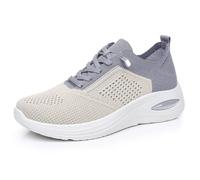 Scarpe Terapeutiche Per Diabetici Da Donna Scarpe Da Corsa Scarpe Alluce Valgo Piedi Gonfi, Scarpe Da Ginnastica Leggere E Traspiranti Antiscivolo Scarpe Ortopediche Per Artrite Edema,Grey-36 EU