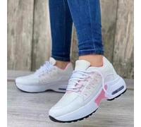 Scarpe Terapeutiche per Diabetici da Donna Scarpe da Corsa Scarpe Alluce Valgo Piedi Gonfi, Scarpe da Ginnastica Leggere E Traspiranti Antiscivolo Scarpe Ortopediche per Artrite Edema,White-37 EU