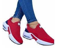 Scarpe Terapeutiche per Diabetici da Donna Scarpe da Corsa Scarpe Alluce Valgo Piedi Gonfi, Scarpe da Ginnastica Leggere E Traspiranti Antiscivolo Scarpe Ortopediche per Artrite Edema,Red-40 EU