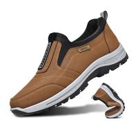 Scarpe Terapeutiche Per Diabetici Da Uomo Scarpe Da Corsa Scarpe Alluce Valgo Piedi Gonfi, Scarpe Da Ginnastica Leggere E Traspiranti Antiscivolo Scarpe Ortopediche Per Artrite Edema,Brown-44 EU