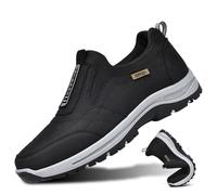 Scarpe Terapeutiche Per Diabetici Da Uomo Scarpe Da Corsa Scarpe Alluce Valgo Piedi Gonfi, Scarpe Da Ginnastica Leggere E Traspiranti Antiscivolo Scarpe Ortopediche Per Artrite Edema,Black-44 EU