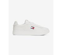 Tommy Jeans Donna Sneakers con Suola Preformata Archive '98 in Pelle, Bianco (Ecru), 40