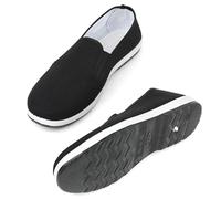 Scarpe Tradizionali Cinesi per Tai Chi, Vecchie Calzature in Tela per Arti Marziali Kung Fu di Pechino, per Uomo e Donna, con Suola in Gomma Antiscivolo, Leggere e Resistenti. Taglia 35 Size 39