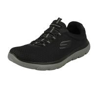 Skechers Summits, Scarpe da Ginnastica Uomo, Black Mesh Charcoal Trim, 46 EU