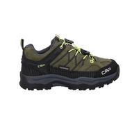 CMP Kids Rigel Low Trekking Shoes WP, Scarpe da Trekking Unisex - Bambini e Ragazzi, Olive Yellow Fluo, 34 EU