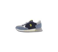 Scarpe U.S. Polo Sneaker Running Cleef 006M in Pelle Scamosciata/Tessuto Dark Blue/Gray US24UP31 45