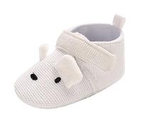 Scarpe unisex per bambini, leggere, traspiranti, morbide, con chiusura in , antiscivolo, morbide, comode, con design animale, per il tempo libero, bianco, 11