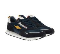 Aeronautica Militare Sneakers Uomo con Patch AM e Aquila 261SC0288UCT03545 8057630677203-42 Blu Navy 42
