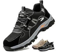 Scarpe Uomo Antinfortunistiche Unisex Scarpe Antinfortunistiche Leggere Scarpe Antinfortunistiche Uomo Leggere Antiscivolo Anti-sfondamento Sneakers Nero 48EU