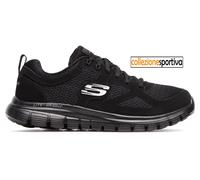 SCARPE UOMO/DONNA SKECHERS AGOURA 52635-BBK col. nero