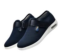 Scarpe Uomo Extra Larghe Scarpe Casual Sneaker,per Alluce Valgo, Fasi Post Operatorie e Lunghe Guarigioni, Scarpe Traspiranti Antiscivoloile.Blue,46