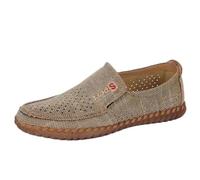 Scarpe Uomo Mocassini Larghi Traspiranti con Supporto Plantare Casual per Camminare Slip-On Leggeri Artigianali per Esterni caffè 45 EU