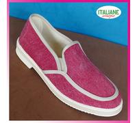 Scarpe UOMO MOCASSINO TELA BARCA ESPADRILLAS MADE IN ITALY CAPRI MODEL