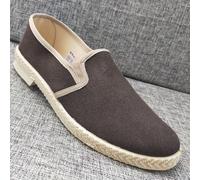 SCARPE UOMO MOCASSINO TELA barca MADE IN ITALY Espadrillas Capri VV