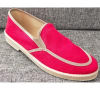 SCARPE UOMO MOCASSINO TELA barca MADE IN ITALY Espadrillas Capri VV
